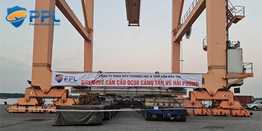 The process of moving the crane at Tan Vu port has completed the first itemsLogistics